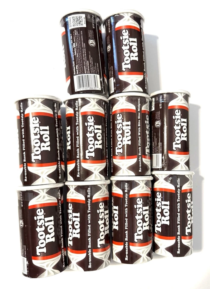 ROLLO TOOTSIE BANCOS DE DULCES RELLENOS CON MOSQUITOS TAMAÑO MORDIDA (10PK) 2,4 lb NUEVO/SELLADO Foto 2 de 3