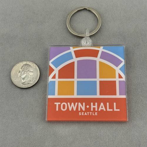 Town Hall Seattle Theater Performance Center Souvenir Keychain Key Ring ...
