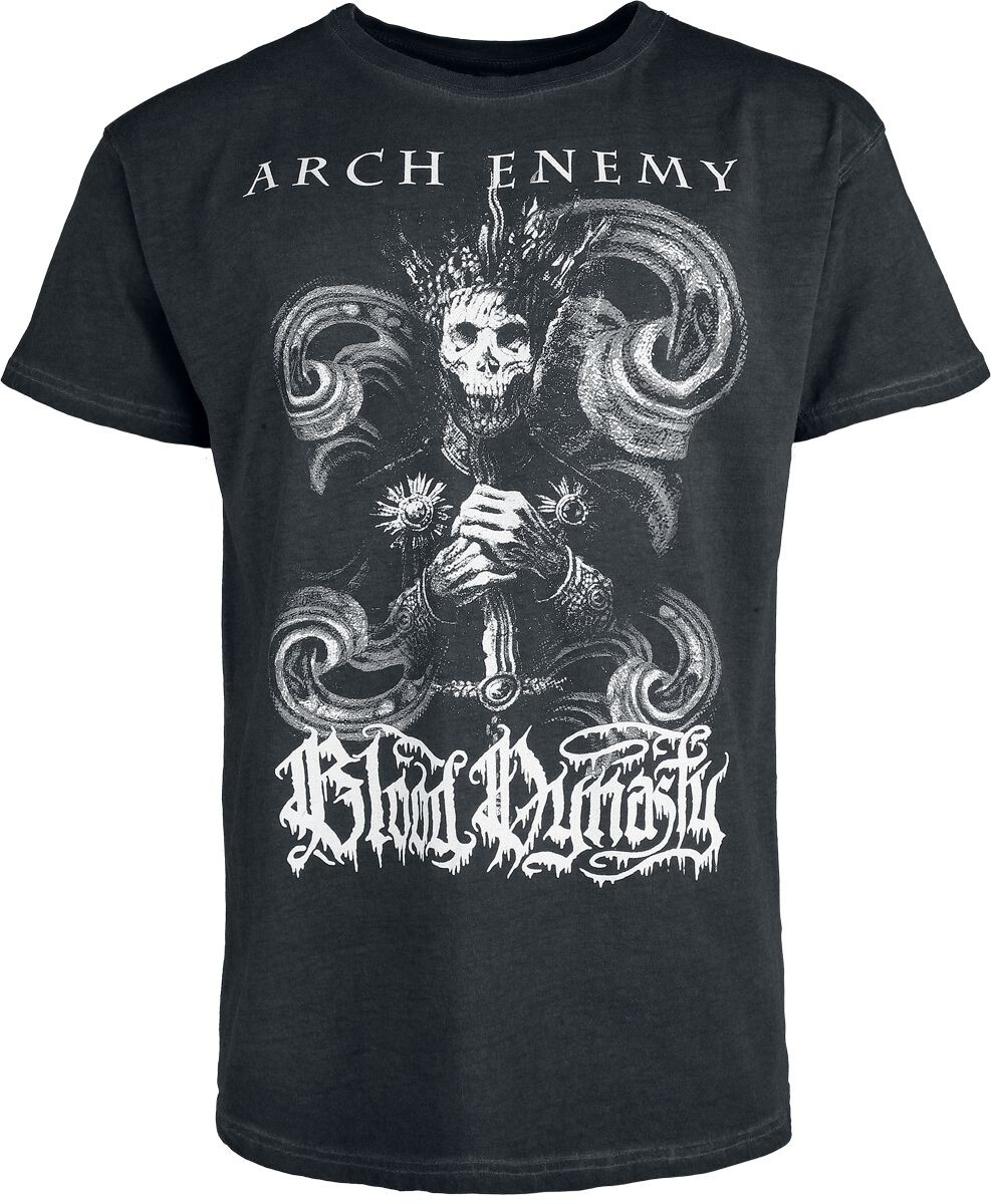 Футболка Arch Enemy Herren Bloody Wave - Светящаяся в темноте антрацит 6690₽