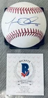 MATT OLSON W/#28 LICENSED BECKETT AUTHENTICATED SIGNED MINT MANFRED MLB BASEBALL