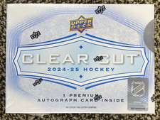 2024-25 UD Clear Cut hockey sealed 1 pack hobby Box Celebrini rookie auto +++ ?