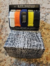B-Fit Watch Interchangeable Fitness Tracker 5 Band And Watch Brand New