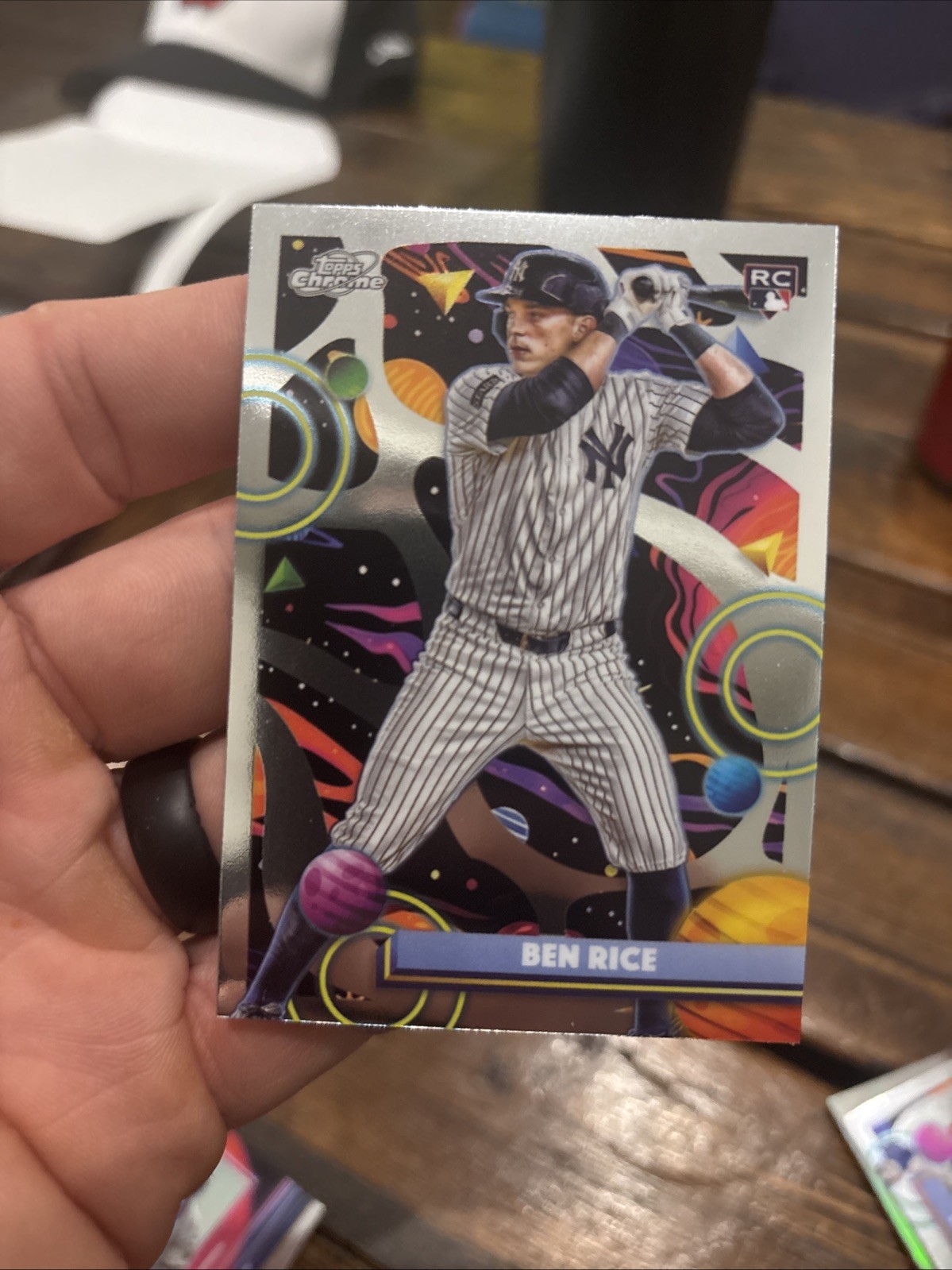 Ben Rice 2025 Topps Cosmic Chrome #174 New York Yankees Rookie