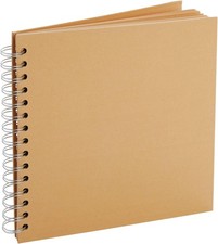 Juvale Blank Hardcover Scrapbook Album - 8 x 8 in 1 Count Pack of 1 , Brown