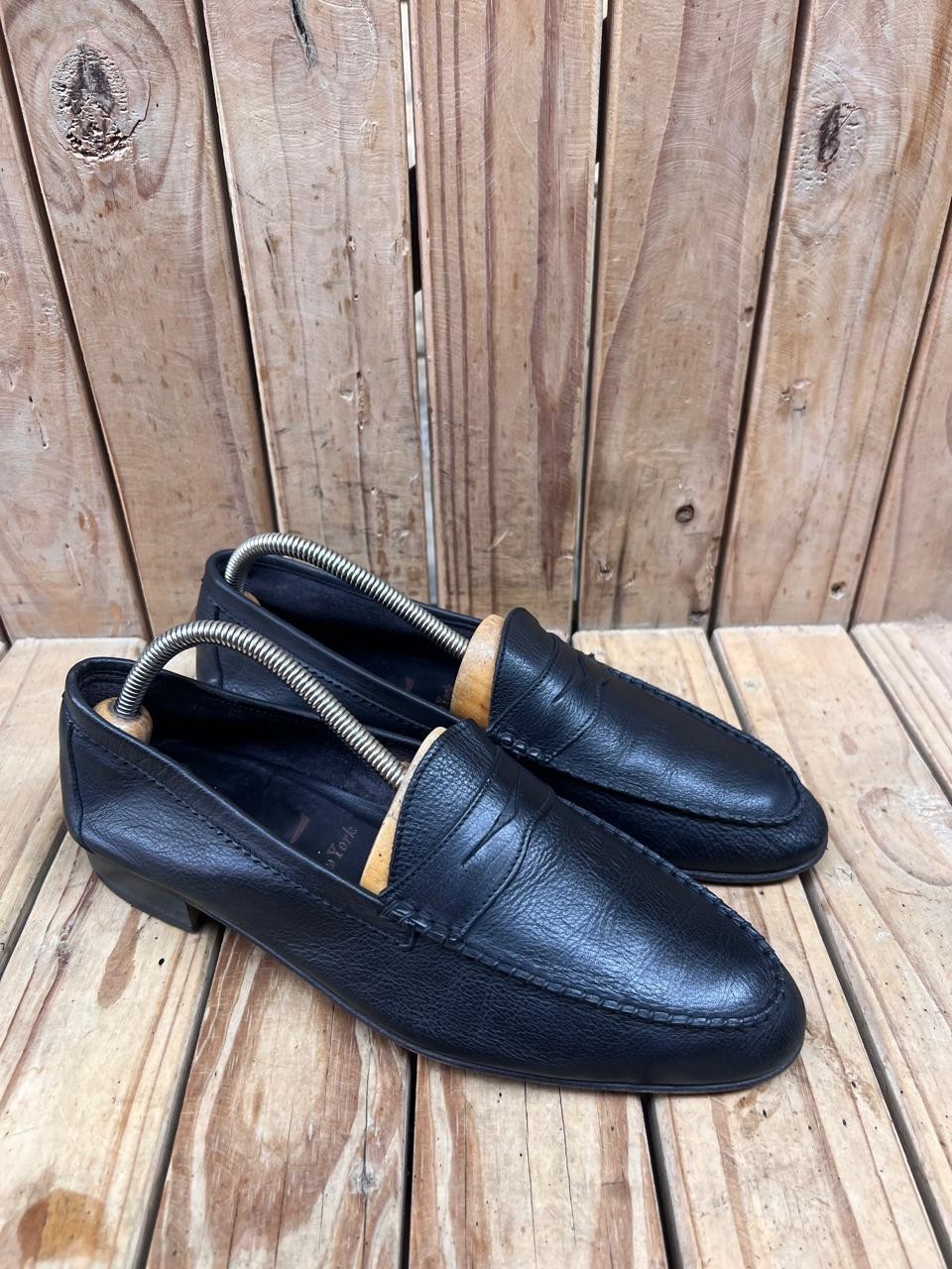 Saint Laurent Women's Black leather Pull on Penny Loafers  Sz uk 7 Us 10 EUR  40 thumbnail 9