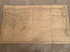 South Pacific Ocean Chart 5216 Hydrographic Dept. Of Admiralty 1948