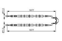 Bosch Bremsseil Seilzug Feststellbremse 1 987 482 141 FüR Opel Zafira T98 CNG