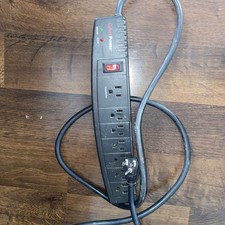 Cyber Power, 125 V 15A Power Strip 7 Outlet Transformer Modem Protection 750