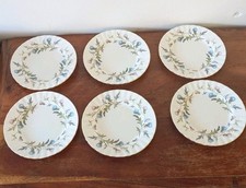 6 X  Royal Albert Brigadoon  16 Cm Diameter Side Plates .