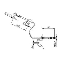 Bremsschlauch Hinten Rechts FüR Opel Astra L70 T98 98 Bis 14 Bosch Y20DTH Z14XEP