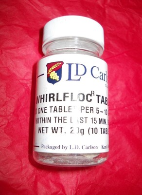 Whirlfloc Irish Moss 10 Tabs Homebrew Clarifier Tablets For Brewing Beer Making