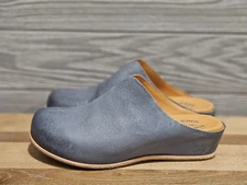 Kork-Ease Para Blue Leather Slip On Mule Clog KE000734 Women's Sz 8 M (NWOB)