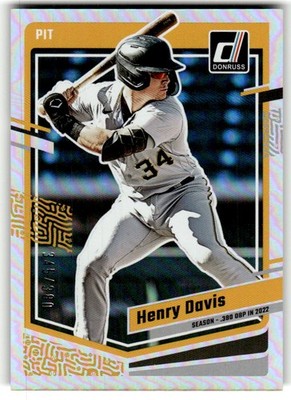 2023 Donruss Henry Davis Season Stat Line #/380 #112