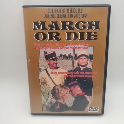 March Or Die (DVD, 1977) Gene Hackman, Near-Mint Disc, Tested And Working