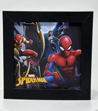 Marvel Spider-Man Small Framed Print Wall Art, Black MDF Frame, Single