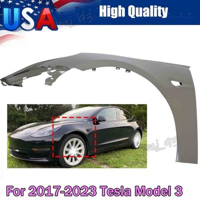 Fender For 2017 2018-2023 Tesla Model 3 Primed Front Left Driver Side 1081401E0D