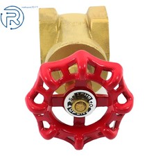 For Water Oil Gas Brass Gate Valve 1-1/2Inch Non-Rising Stem Inline NPT Female
