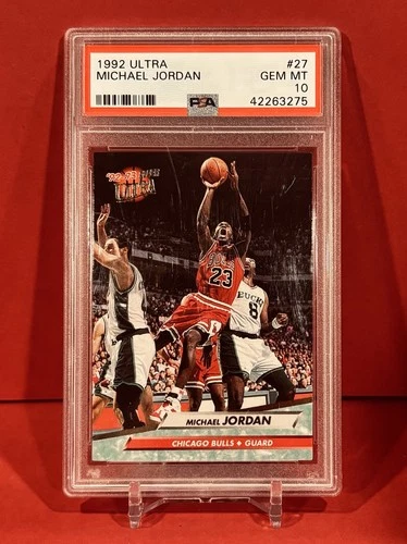 1992-93 MICHAEL JORDAN FLEER ULTRA PSA 10 1st ULTRA #27 GEM MINT CHICAGO BULLS