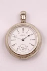 Antique Waltham Nickel Silver Pocket Watch, Pre-Owned, Runs (40-#79)