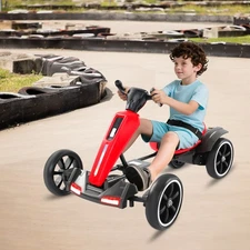 Children's Electric Car Toy Foldable Kids Go Kart 2 Motor Ride On for 3-8 Years