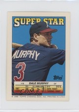 1988 Super Star Sticker Back Cards Dale Murphy Hubie Brooks Ron Guidry #18 05w6