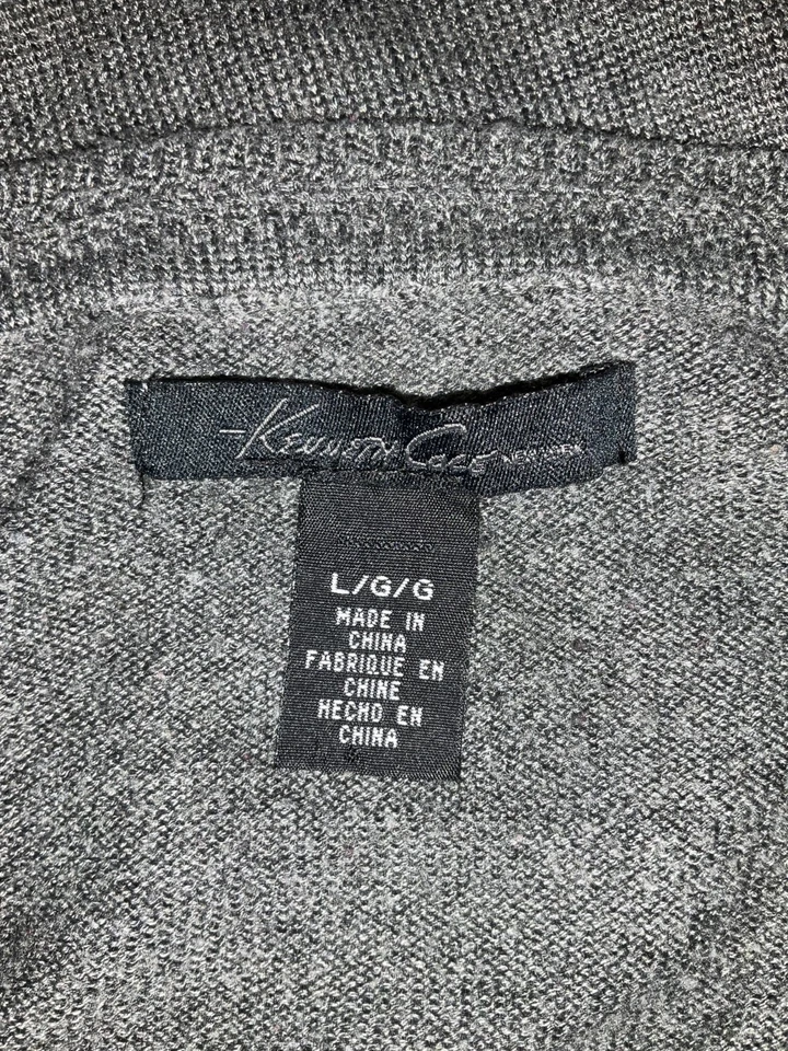 Suéter ligero de manga larga para mujer Kenneth Cole grande gris Foto 3 de 3