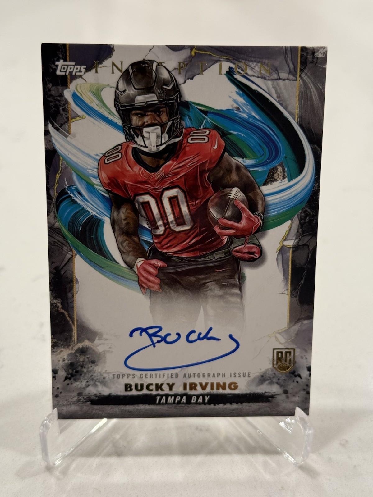 2024 TOPPS INCEPTION ROOKIE AUTOGRAPH INSERT BUCKY IRVING TAMPA BAY #RA-BI