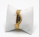 Vintage Seiko Rivoli Ladies Half Moon Cocktail Watch Black Dial #WB5568-3