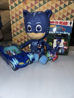 PJ Masks Catboy Toy Set with Plush, Car, Book & Figures for Kids Ages 3-7 (2021)