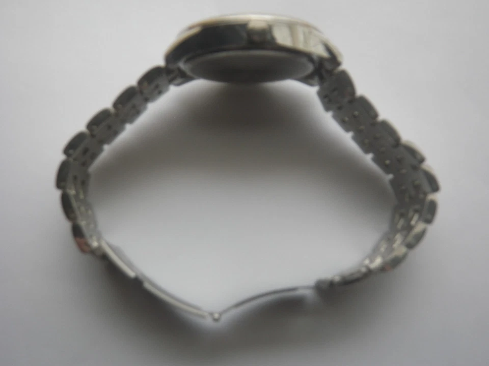 RELOJ "CROMO" HOMBRE V. LG ACERO INOXIDABLE + 22mm PULSERA PESADA - JAPÓN MVT + SEGUNDERO Foto 4 de 4