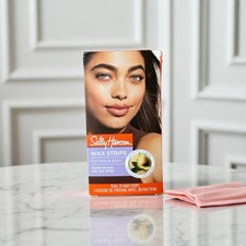 Sally Hansen Hair Remover Wax Strip Kit for Face 18 Strips