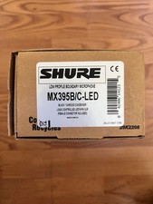 Shure MX395B/C-LED Low Proflie Boundary Microphone Black Brand New