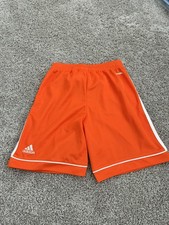 Adidas Squad Boys Soccer Shorts Orange/White Size L