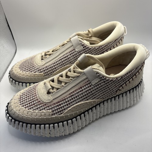 Django & Juliette Copen Women’s 39/8.5 Athletic Fashion Sneakers Beige Cream