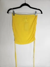 Musera Mini Transparent Yellow Skirt Women Size Small