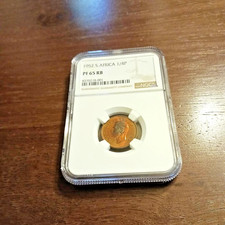 1952 South African 1/4 Penny PF 65 RB