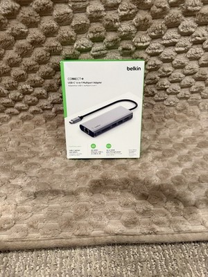Belkin Connect USB-C 6-in-1  Multiport Adapter (AVC008BTSGY) - Sealed - SEE PICS