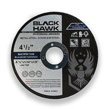 BHA Metal and Stainless Steel Cut off Wheels for Angle Grinders, 4.5&rdquo; X 1/16&rdquo; X