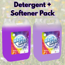WashDayz Meadow Flowers Duo (5L Detergent + 5L Softener) 4.32 per litre
