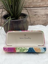 VERA BRADLEY Clamshell Case Sunglass Eyeglass Hard Padded Superbloom Bright NWOT