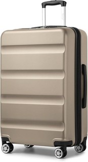 Expandable 28" Large Suitcase for Auction 105.6L Hardshell TSA Lock Gold KONO