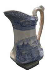 Large English Staffordshire Water Pitcher 1840