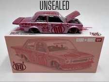 Kaido House x Mini GT 1:64 Datsun 510 Pro Street Buta V1 Pink Model KHMG161-2B