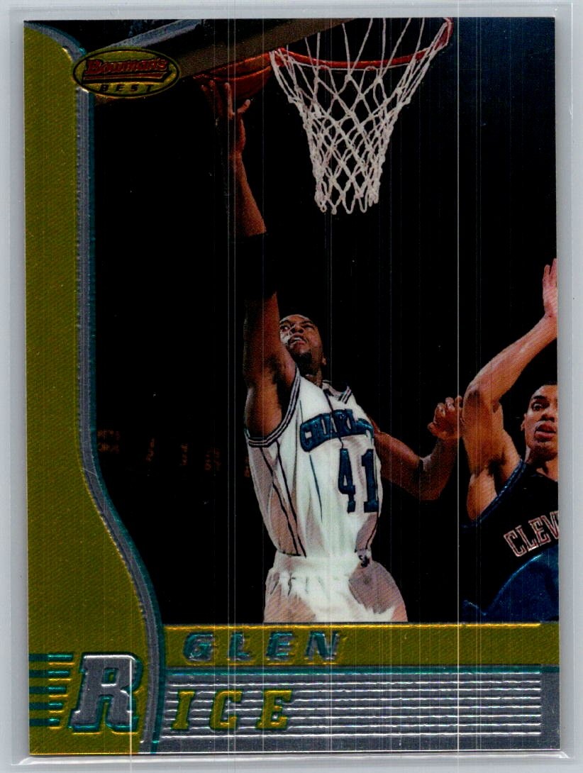 1996-97 Bowman's Best Basketball #2 Glen Rice - VG - Charlotte Hornets