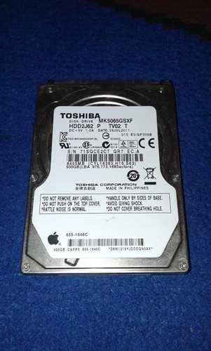 Toshiba Festplatte SATA 500 GB intern 2,5 Zoll