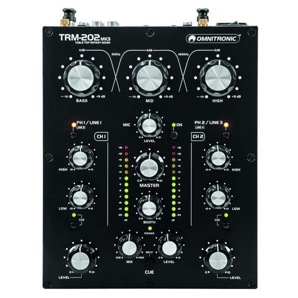 TRM-202 MK3 2チャンネルロータリーミキサー Omnitronic TRM-202 MK3 2-Channel Rotary DJ Mixer | eBay