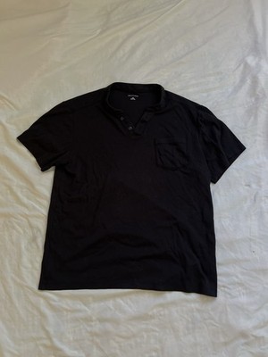 Saks Fifth Avenue black woman's medium collared button down shirt