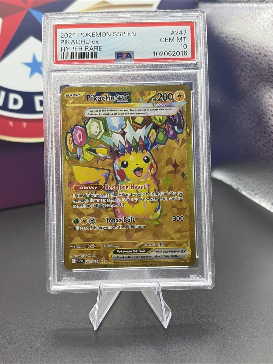 Pikachu ex 247/191 Sv08: Surging Sparks Holo PSA 10 | eBay