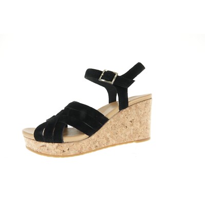 UGG Damen Schuhe Keilsandale Sandalen Sandaletten 39 Schwarz