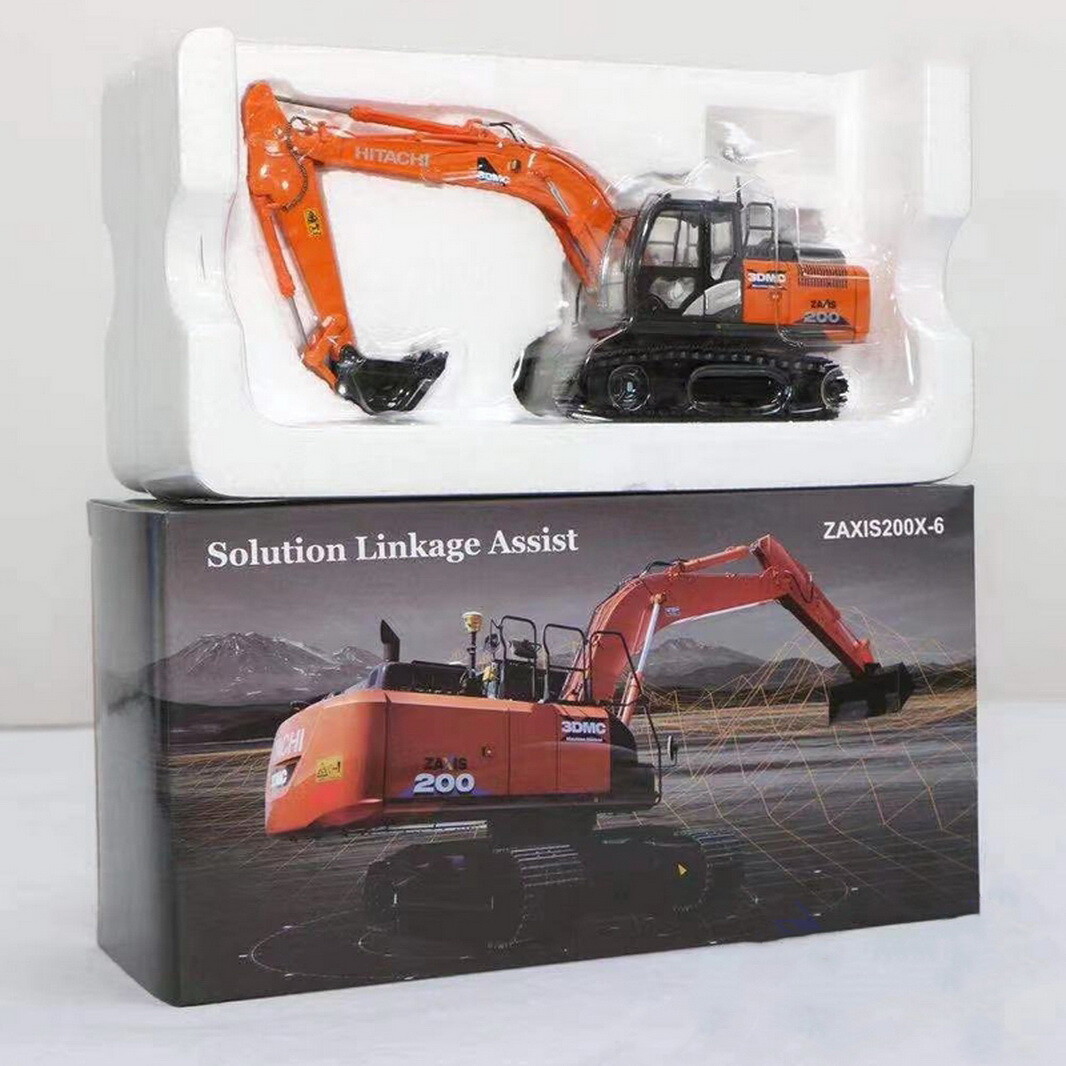 1/50 Hitachi ZAXIS 200X-6 3DMC Hydraulic Excavator Diecast Model
